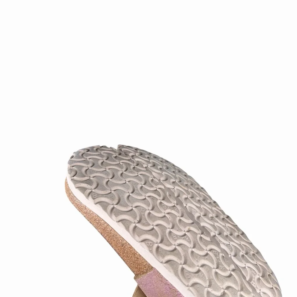 Birkenstock Women's Gizeh Slip On Thong Flip Flops Pink Metallic Size US L 5 Reg